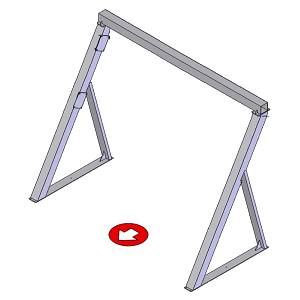 AirForce_Slanted Frame_300pixel Slanted frame for car wash blower systems