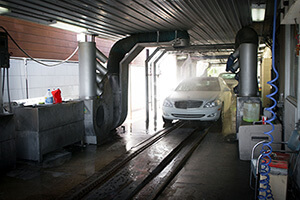 Inside a Carwash