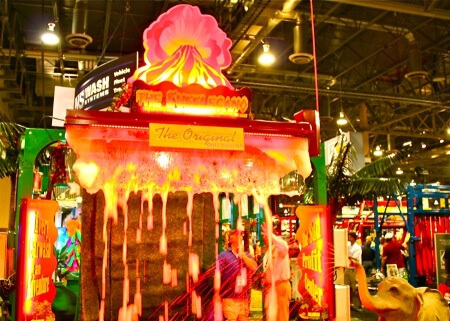 An NS Wash Bubblecano system, with colorful, fun foaming action to excite consumers.