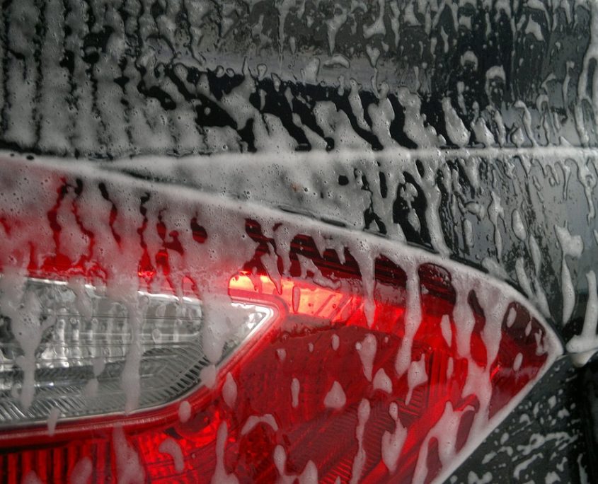 Foamy car from a Bubblizer